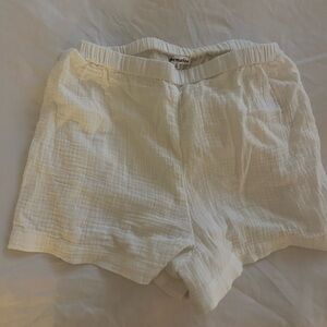 Reformation white shorts
